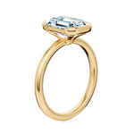 Ludlow Half Bezel Engagement Ring Setting