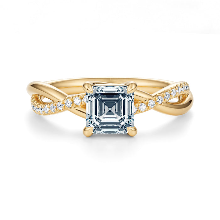 Spring Pavé Engagement Ring Setting