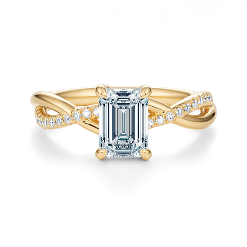 Spring Pavé Engagement Ring Setting