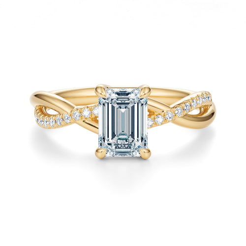 Spring Pavé Engagement Ring Setting