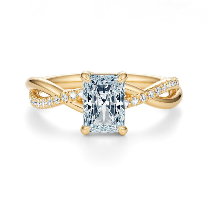Spring Pavé Engagement Ring Setting