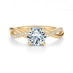 Spring Pavé Engagement Ring Setting