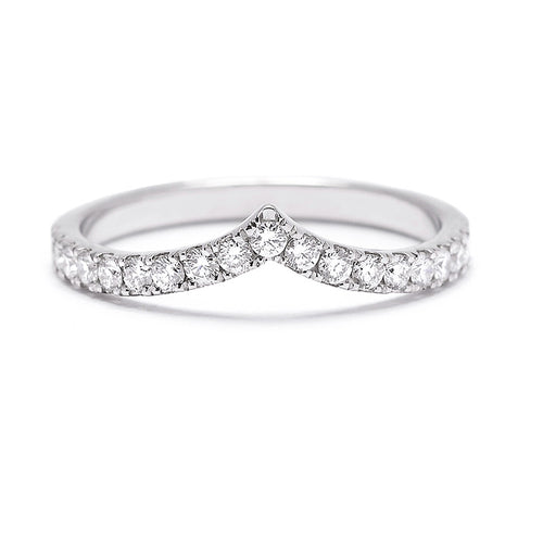 Cherry Diamond Wedding Band
