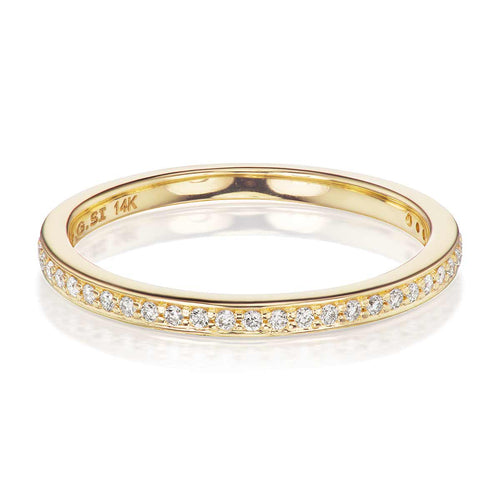Pike Diamond Half-Eternity Wedding Band