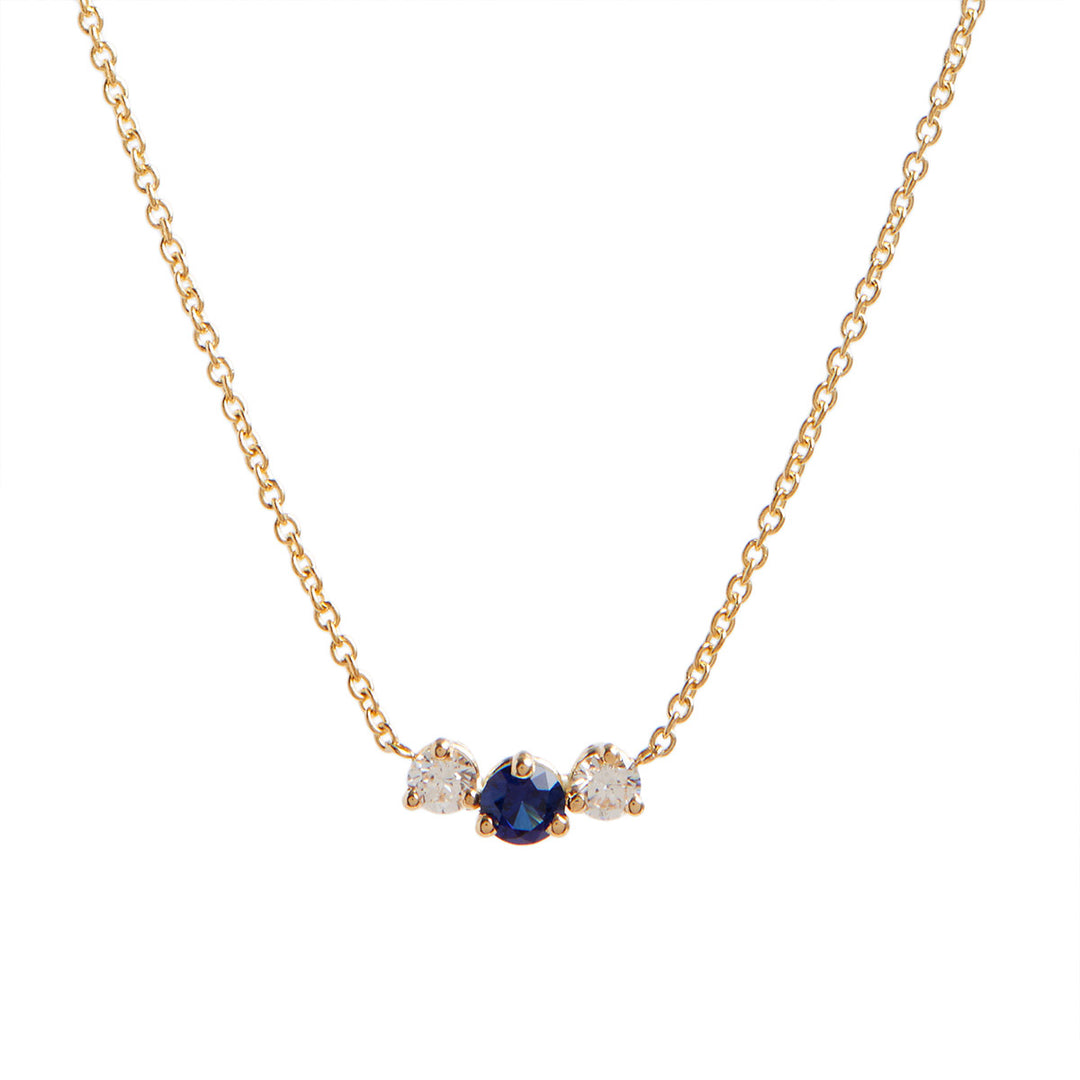Birthstone and diamond necklace Clearance