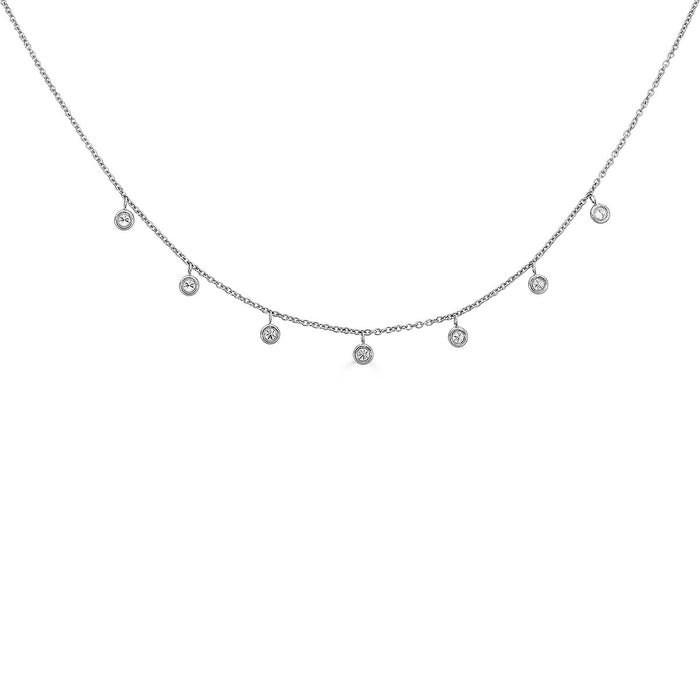 7 Diamond Drop Necklace