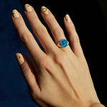Diamond Aries Zodiac Signet Ring
