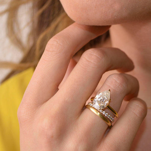 Medium Baxter Diamond Half Eternity Wedding Band Image 2