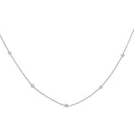 5-Diamond Station Necklace