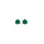 Emerald Petite Martini Stud Earrings