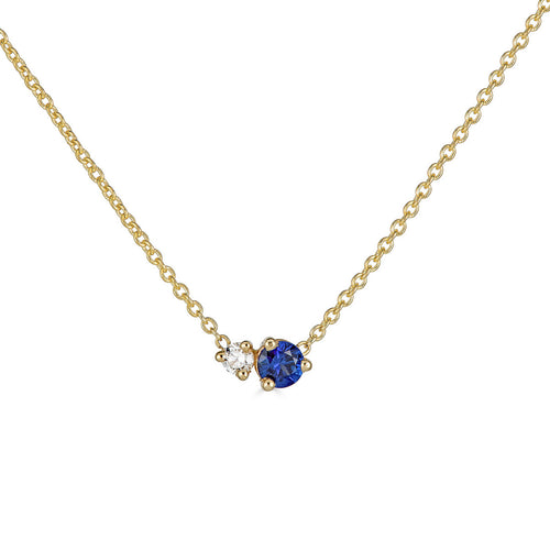 Birthstone & Diamond Necklace Image 2